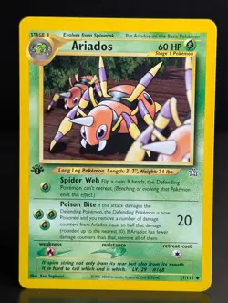 ARIADOS 27/111 2000 NEO GENESIS SET POKEMON CARD 1st EDITION - Image 1