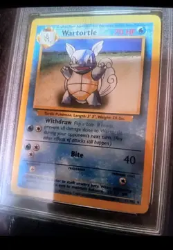 Wartortle 42/102 GRADED 10 NEAR MINT PGC old rare pokemon card stunning - Image 1
