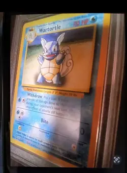 Wartortle 42/102 GRADED 10 NEAR MINT PGC old rare pokemon card stunning - Image 2