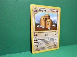 Pokemon Card - Dugtrio Base Set (Shadowless) 19/102 Rare 1st Edition - Image 2