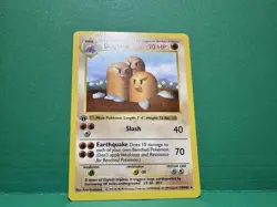 Pokemon Card - Dugtrio Base Set (Shadowless) 19/102 Rare 1st Edition - Image 4
