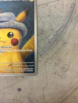NM Pikachu With Grey Felt Hat #085 Van Gogh Promo Pokemon Card - Image 4
