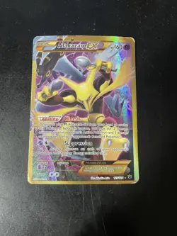 Pokemon Alakazam EX 125/124 Fates Collide Full Art Holo Secret Rare 160 HP Card - Image 1