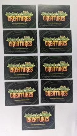 Weird N Wild Creatures Set New In Package Cards Fossils Dice Open Small Cards - Image 3