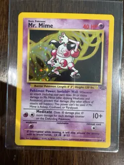 Pokemon TCG Mr. Mime Jungle Holo Rare Card 6/64 - Image 1