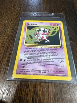 Pokemon TCG Mr. Mime Jungle Holo Rare Card 6/64 - Image 2