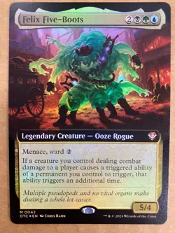 MTG 1x FOIL Felix Five-Boots # 42 Outlaws of Thunder Junction Magic the x1 NM - Image 1