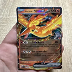 Team Rockets Moltres EX 31/182: Pokemon TCG Destined Rivals Holo Rare - Image 1