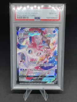2022 SYLVEON VMAX TG15 BRILLIANT STARS POKEMON HOLO TRAINER GALLERY FA PSA 10 - Image 1