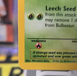 ❗Bulbasaur Non-Holo Common 44/102 Pokemon TCG Base Set LP/MP❗🔥 - Image 2