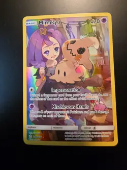 Pokemon Mimikyu Holo Card 245/236 Cosmic Eclipse Secret Rare NM Condition - Image 1