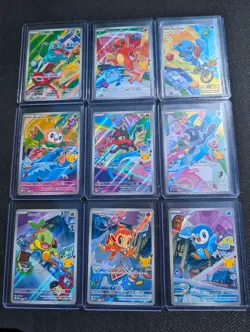Pokemon First Partner Illustration 30th Collection Complete Promo Set 9 Cards - Image 1