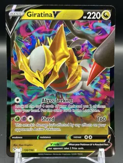 Holo Giratina V 130/196 Ultra Rare Lost Origin Pokemon TCG - Image 1