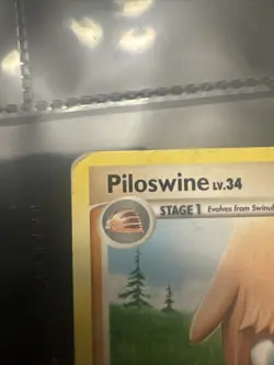 Pokemon Promo (x1)Piloswine - 46/100 - Prerelease (Not)Staff - Image 2