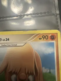 Pokemon Promo (x1)Piloswine - 46/100 - Prerelease (Not)Staff - Image 3