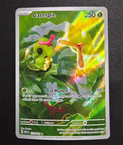 Caterpie 172/165 Illustration Rare Pokemon TCG SV: Scarlet & Violet 151 NM TCG - Image 1