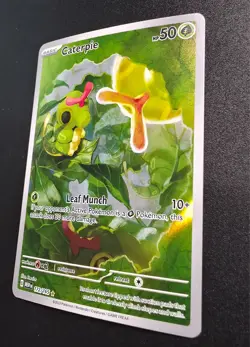Caterpie 172/165 Illustration Rare Pokemon TCG SV: Scarlet & Violet 151 NM TCG - Image 2