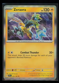 Zeraora 55/142 Pokemon Stellar Crown Rare Near Mint Holo Card NM - Image 1