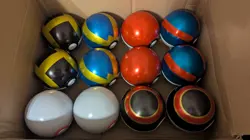 Pokemon TCG Poke Ball Tin EMPTY Lot Of 12 With Coins - Collector Balls - Image 1