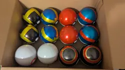 Pokemon TCG Poke Ball Tin EMPTY Lot Of 12 With Coins - Collector Balls - Image 2