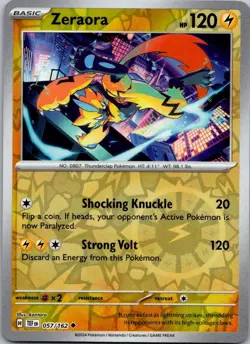 Zeraora 57/162 Pokemon TCG Temporal Forces Reverse Holo -NM/M - Image 1
