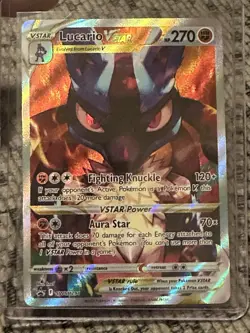 Pokemon Card Lucario VSTAR SWSH291 Black Star Promo 2023 Sword & Shield - Image 1