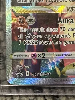 Pokemon Card Lucario VSTAR SWSH291 Black Star Promo 2023 Sword & Shield - Image 4