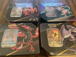 Pokemon TCG Crown Zenith Galar Birds Tins Articuno Zapdos Moltres Espeon set 4 - Image 3
