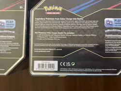 Pokemon TCG Crown Zenith Galar Birds Tins Articuno Zapdos Moltres Espeon set 4 - Image 4