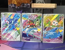 Pokemon Series 1 first partner promos Litten Rowlet popplio MEP 43-45 Lot of 3 - Image 1