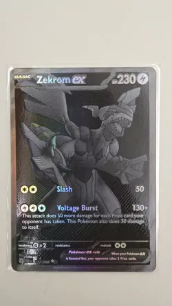Zekrom Ex 172/086 Black Bolt Pokemon TCG English Mint Condition - Image 1