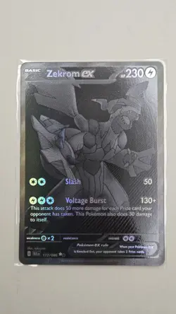 Zekrom Ex 172/086 Black Bolt Pokemon TCG English Mint Condition - Image 2