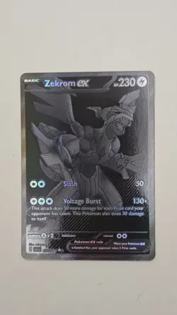 Zekrom Ex 172/086 Black Bolt Pokemon TCG English Mint Condition - Image 3