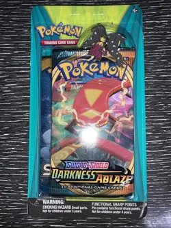 🔥Pokemon Booster Pack of 2. Darkness Ablaze with Pin. Sealed! 1 Pack Blind - Image 1