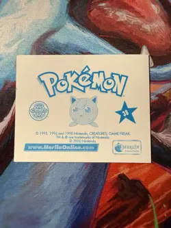 2000 Merlin Sticker Meowth Nintendo Pokemon Prism Holo #38 Hologram Series 2 - Image 2