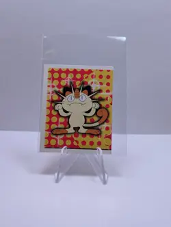 1999 Topps Merlin Nintendo Pokemon Stickers Meowth 206 NM - Image 1