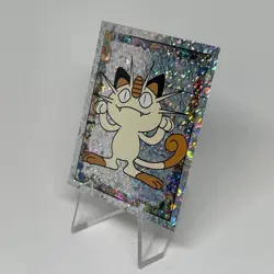 Vintage 1999 Merlin Pokemon Sticker Holo Meowth Nintendo #s11 - Image 2