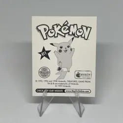 Vintage 1999 Merlin Pokemon Sticker Holo Meowth Nintendo #s11 - Image 4