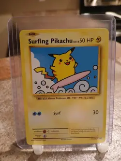 Pokemon TCG Surfing Pikachu 111/108 XY Evolutions Secret Rare (LP/NM) - Image 1