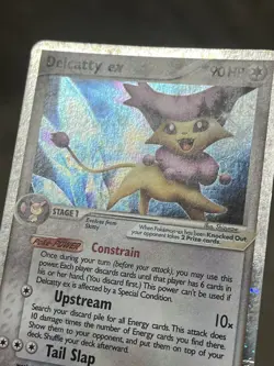 Pokemon TCG Delcatty ex 91/100 EX Crystal Guardians 2006 Holo DAMAGED - Image 3