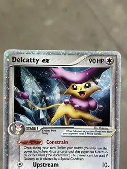 Pokemon TCG Delcatty ex 91/100 EX Crystal Guardians 2006 Holo DAMAGED - Image 5