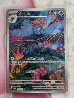 Pokemon Gloom Illustration Rare Full Art Holo SV03 Obsidian Flames 198/197 NM - Image 1