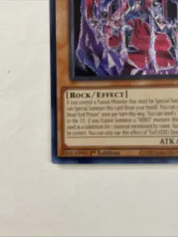 YUGIOH EVIL HERO DEAD-END PRISON SECRET RARE 1ST EDITION NM SUDA-EN002 - Image 5