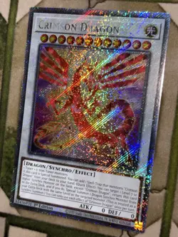 YuGiOh CRIMSON DRAGON Platinum Secret Rare RA04-EN061 - Image 1