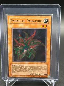 Yugioh TCG Parasite Paracide Psv-003 Vintage Holo MP/HP - Image 1