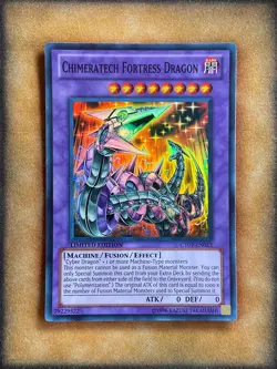 Yugioh Chimeratech Fortress Dragon CT07-EN013 Super Rare Limited Edition NM - Image 1