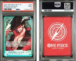 2025 ONE PIECE JAPANESE OP14-THE AZURE SEA'S SEVEN #020 DRACULE MIHAWK ALT ART - Image 3