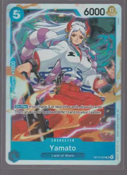 YAMATO OP13-054 SUPER RARE CARRYING ON HIS WILL ONE PIECE FOIL NEAR MINT - Image 1