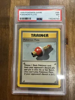 PSA Graded 7 1999 Pokemon Game Pokemon Flute #86 - Image 1