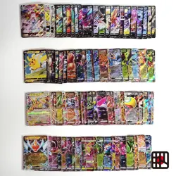 Pokemon Card Bulk Lot 100 V ex VMAX VSTAR NM-LP No Dupes Japanese US Stock 702 - Image 1
